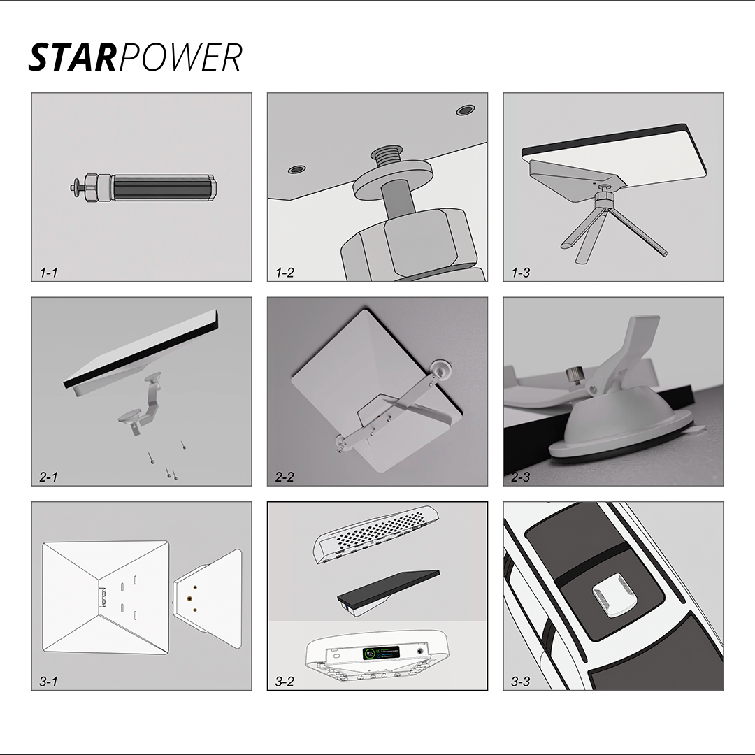 Combo 2 Baterias Portáteis para Starlink Mini STARPOWER - Imagem 3